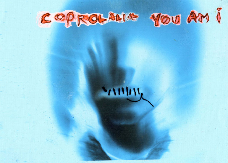 You Am I Album cover, Copralalia. Polaroid scanned negative. Cover Art by Simon Alderson.