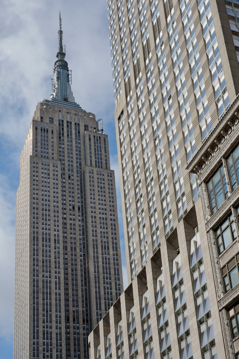 The Empire State Building, Art Deco skyscraper in Midtown Manhattan, New York City