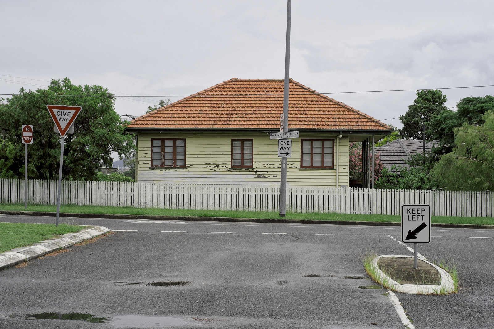 Traditional 40's 50's weatherboard home on grassy corner block, wide footpath, trees and greenery, Seven Hills, Brisbane.