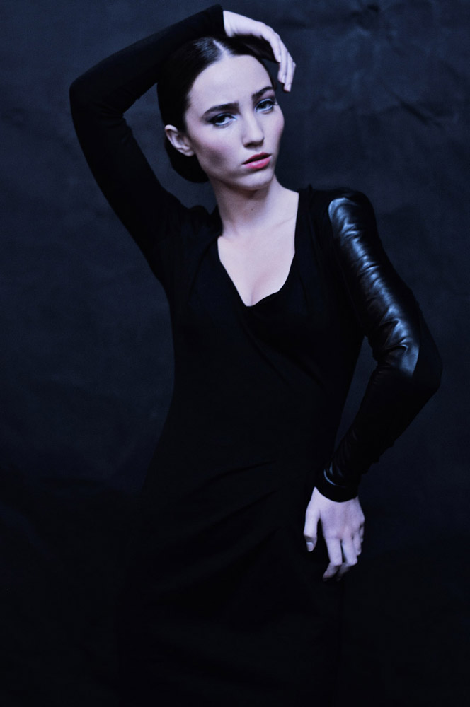 In Development, Marvin – Black Chevron Dress, Fashion Editorial Photography by Kent Johnson.
