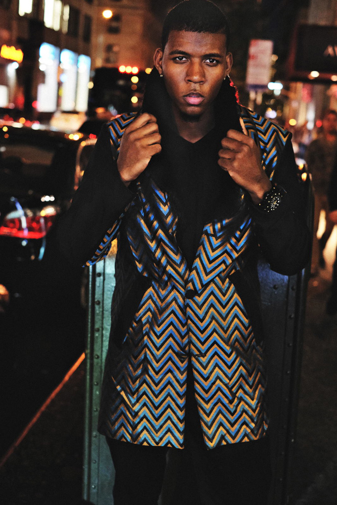 Versed Capsule Collection - Mario & Lee Menswear photographed at night on the streets of Manhattan NYC. Kent Johnson - Fashion Photographer, Sydney, Australia.