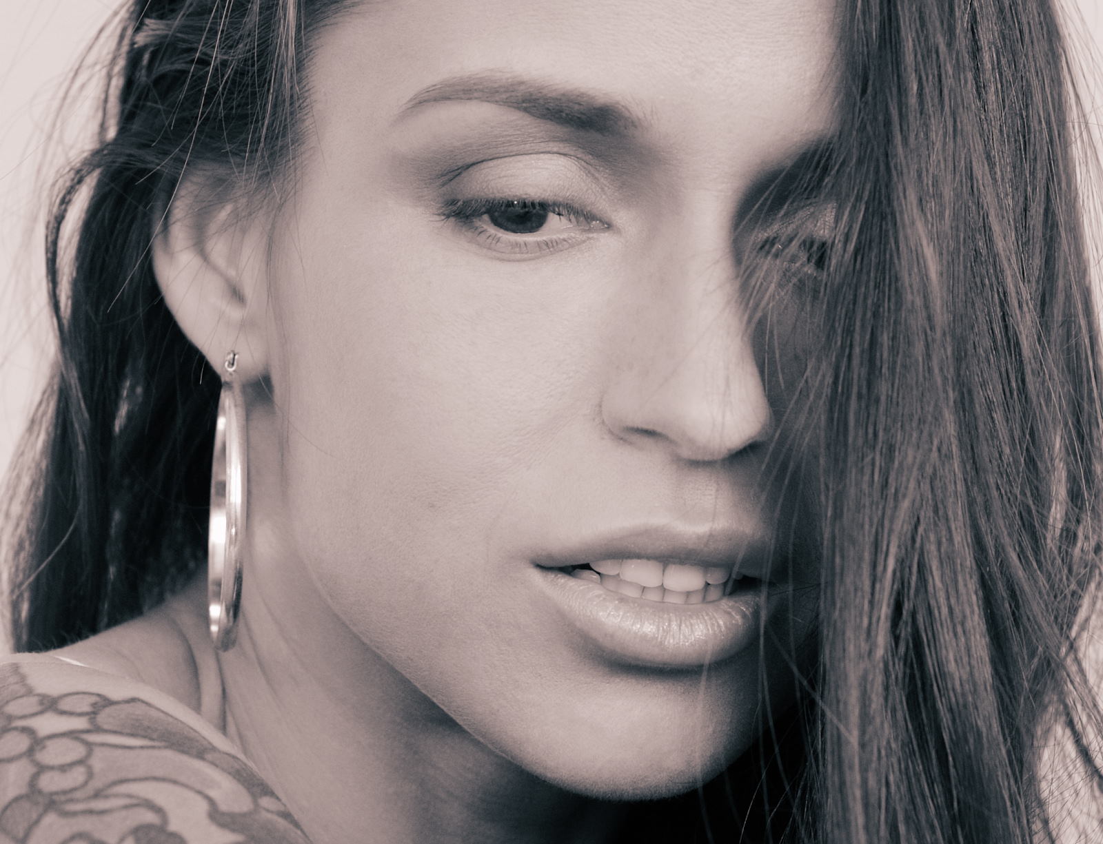 A super tight headshot - Modelling Portfolio headshots for Fashion, Fitness, Beauty for women and men.