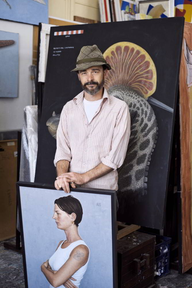 Andrew Sullivan photographed at his Lennox Street Studio