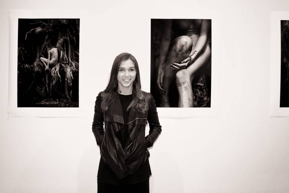 Artist portrait of Niki Gudex 'Wild' at Barometer Gallery, Paddington Sydney.