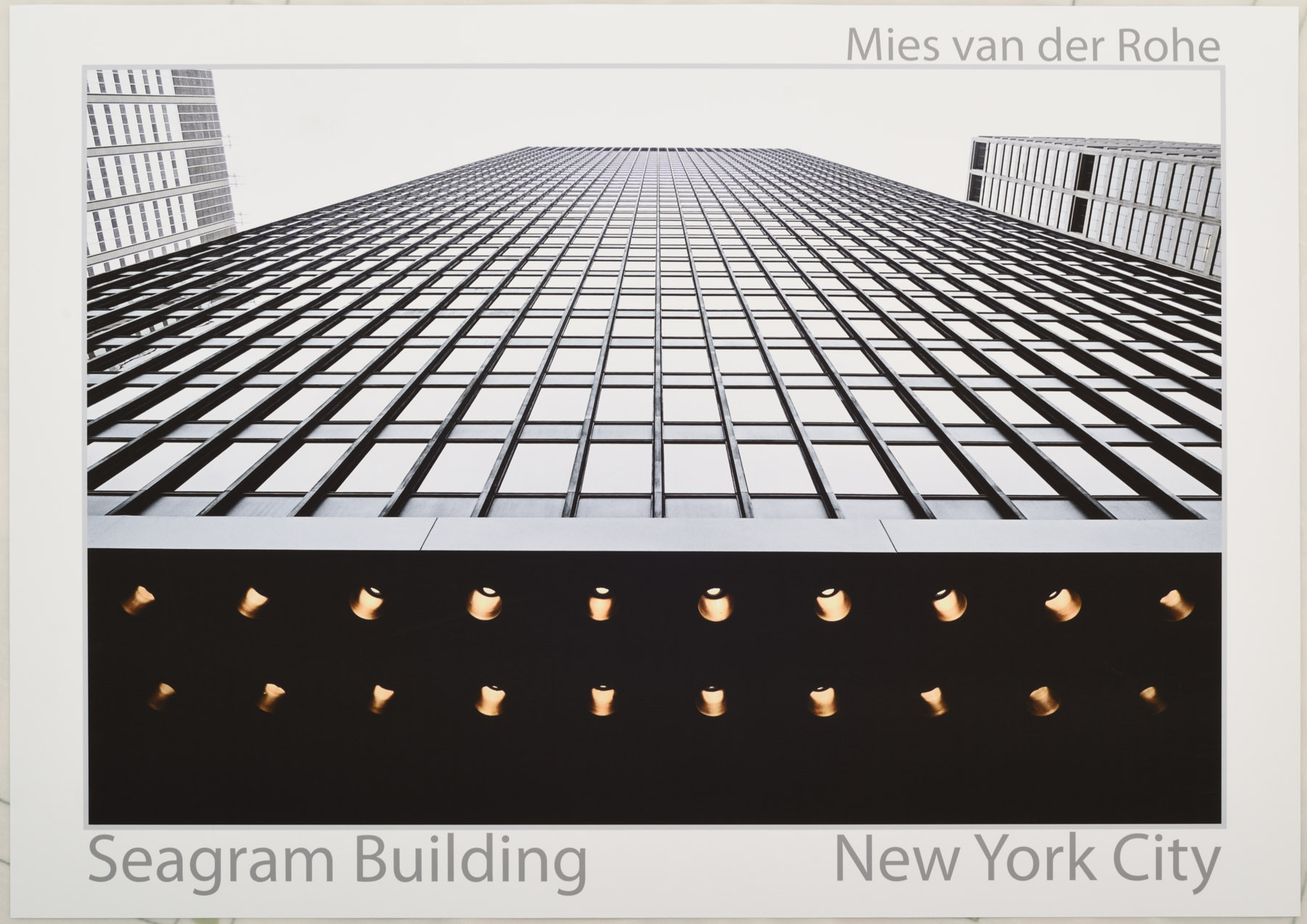 Seagram Building by Ludwig Mies van der Rohe - The Poster Show, New York City, Art Deco skyscrapers