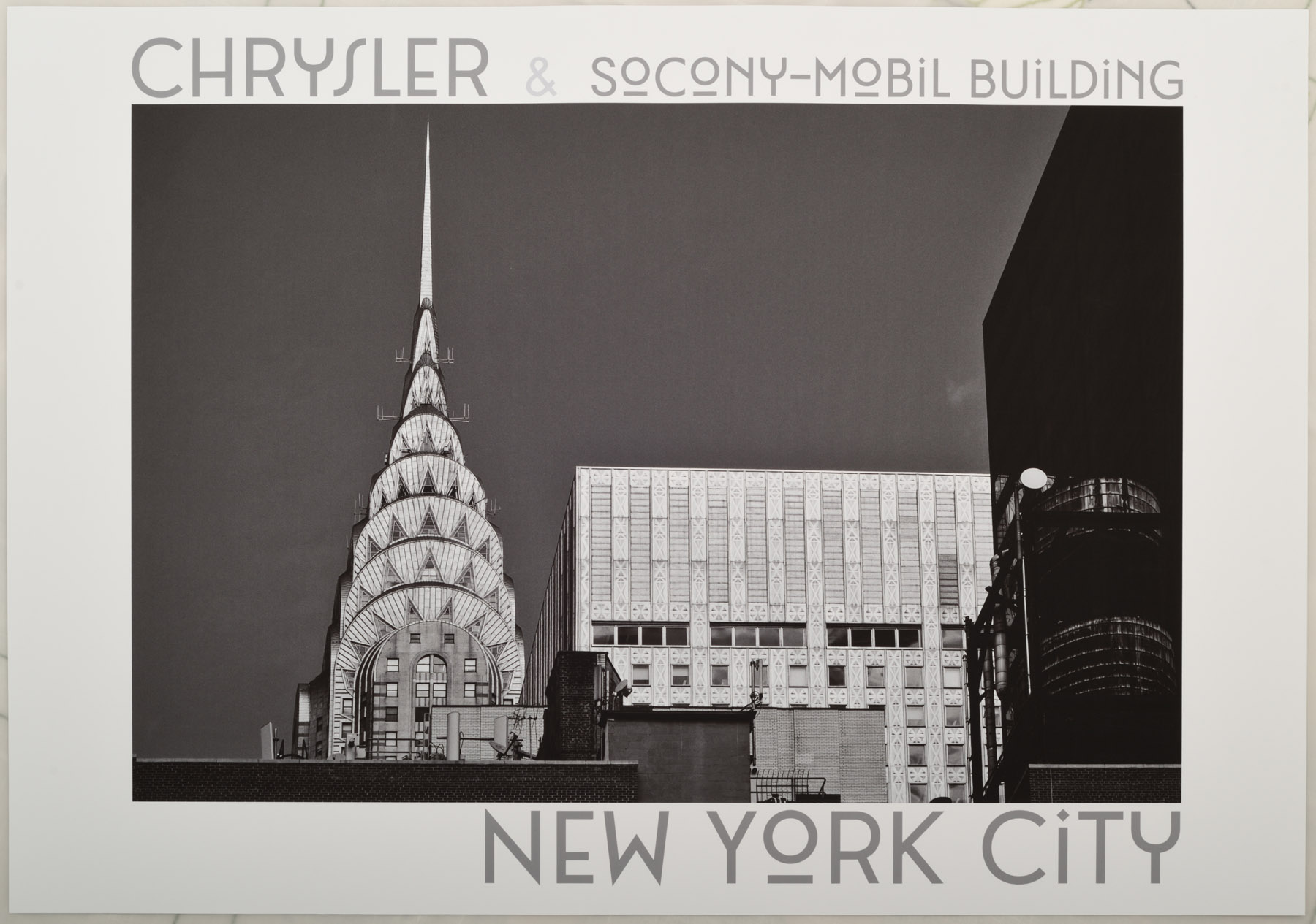 The Chrysler Building & Socony–Mobil - The Poster Show, New York City, Art Deco skyscrapers