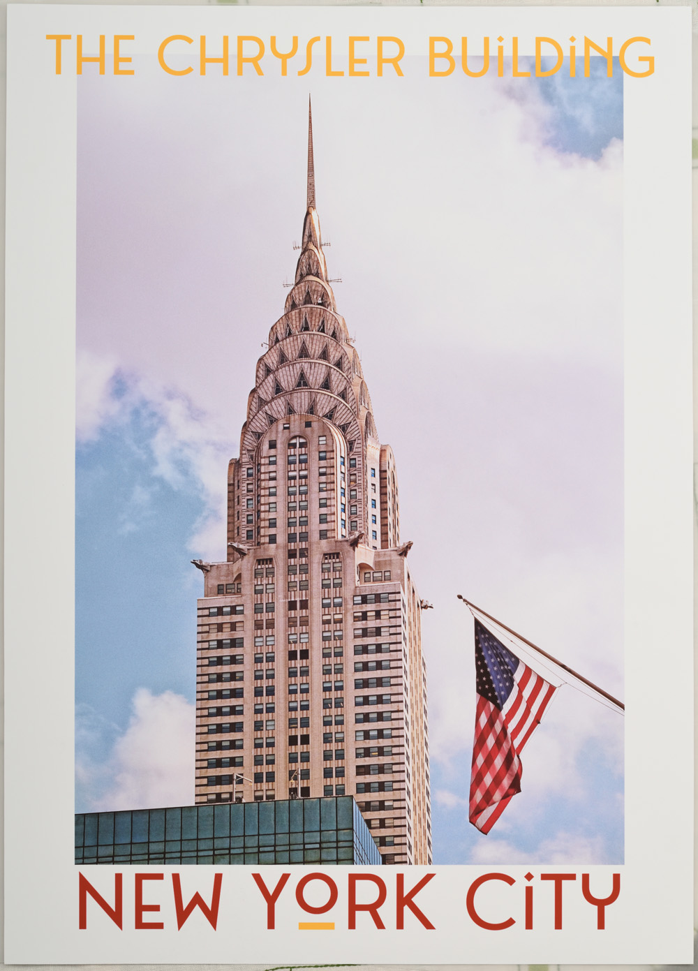The Chrysler Building, Stars & Stripes - The Poster Show, New York City, Art Deco skyscrapers