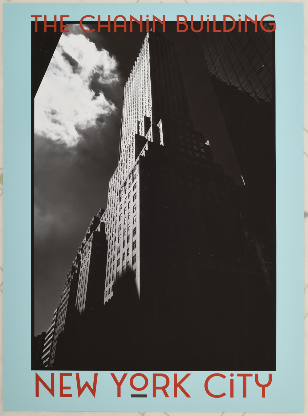 Art Deco Chanin Building in Black and White - The Poster Show, New York City, Art Deco skyscrapers