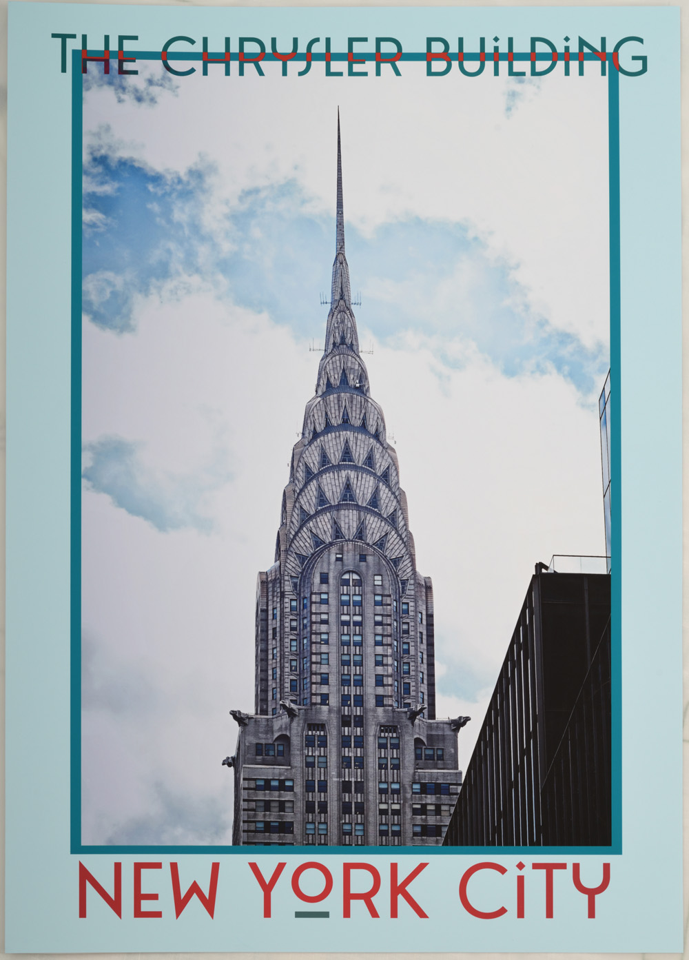 Chrysler Bulding, Crown and Spire - The Poster Show, New York City, Art Deco skyscrapers