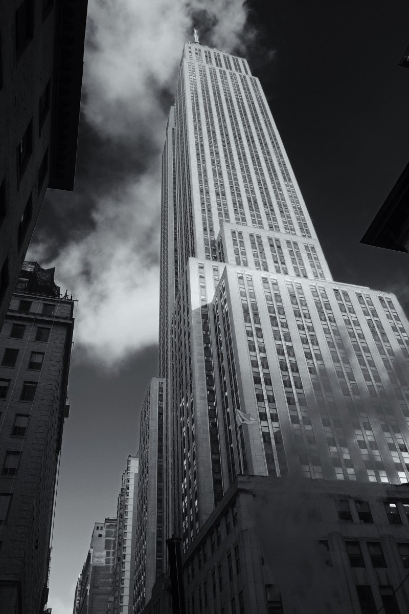 Empire State Building a view of the Art Deco skyscraper located in Midtown Manhattan, New York