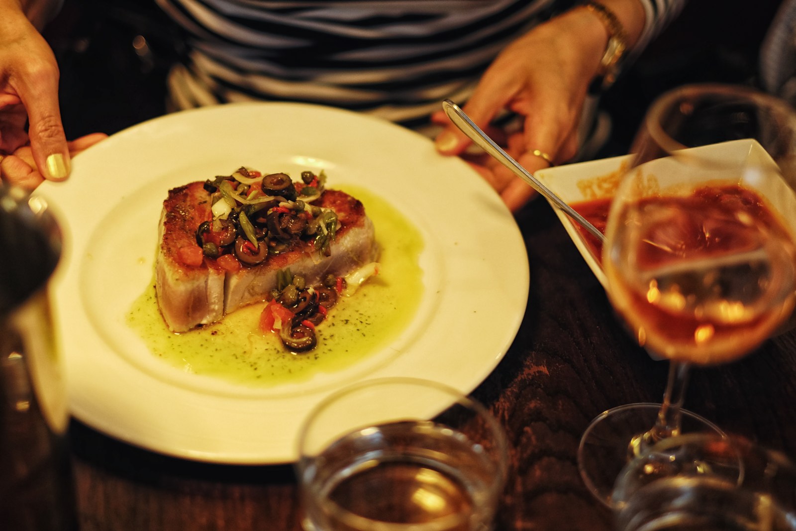 Dinner at La Cantine du Troquet Dupleix in Paris, France. Food travel and lifestyle photography by Kent Johnson.