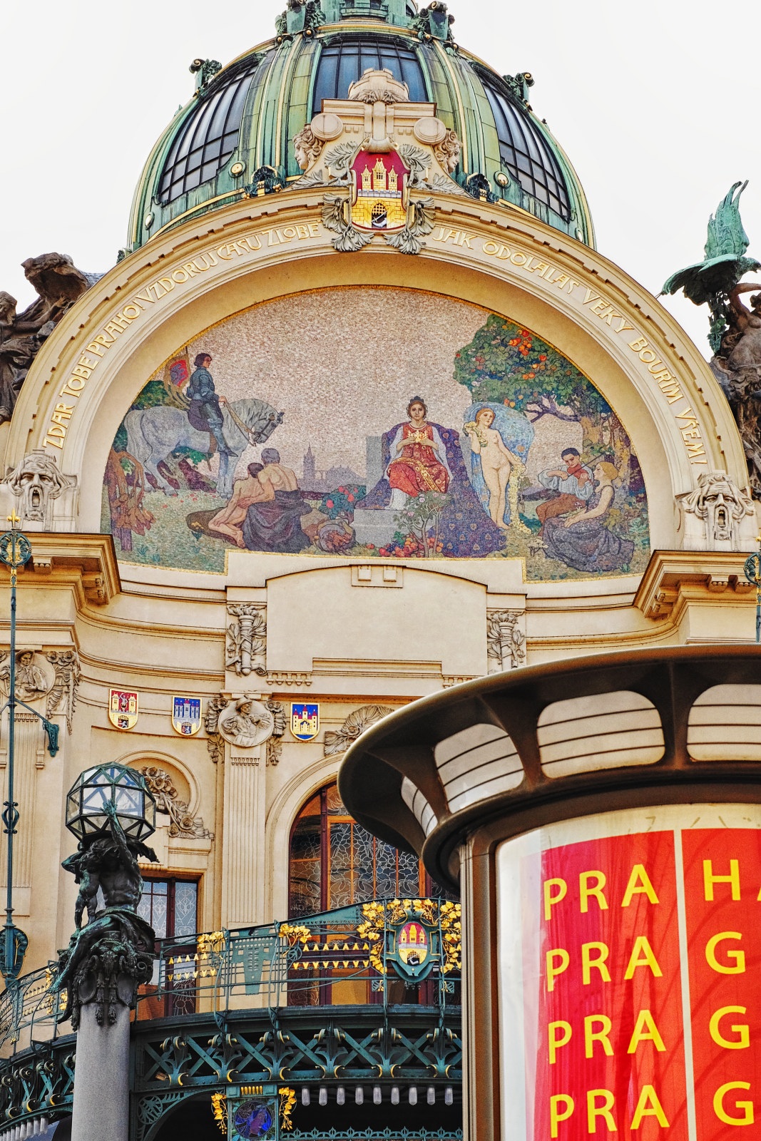 Municipal House; Obecní dům;nám.  Republiky 5, 111 21 Praha 1-Staré Město, Czechia. Travel photography by Kent Johnson.